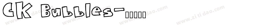 CK Bubbles字体转换